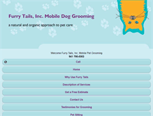 Tablet Screenshot of furrytails4grooming.com